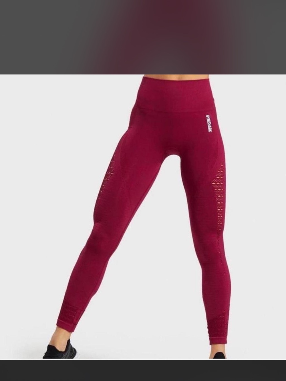 Gymshark Seamless High-Waist Leggings in Burgundy